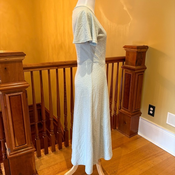 Asymmetrical Wrap Feminine Mint Dress Sz S - Picture 4 of 9